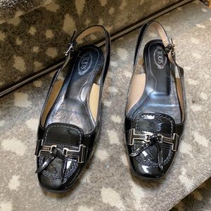 Tod’s sling back flat loafer - great for walking